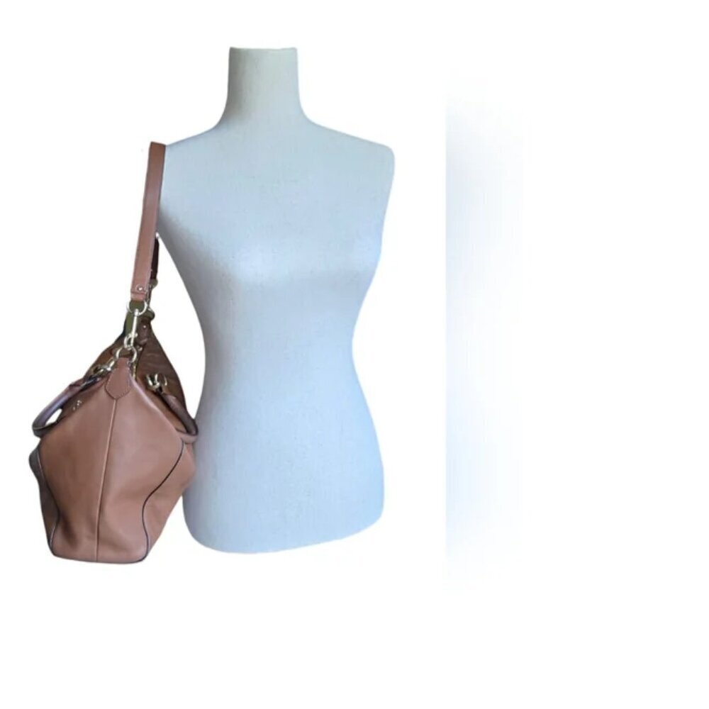 Coach Colette Leather Satchel F33806  Warm Brown EUC - Picture 6 of 15